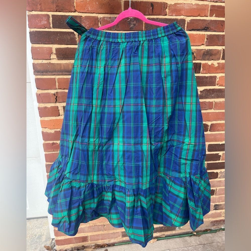 J Crew Tartan Wrap Midi Skirt NWT - Picture 7 of 9